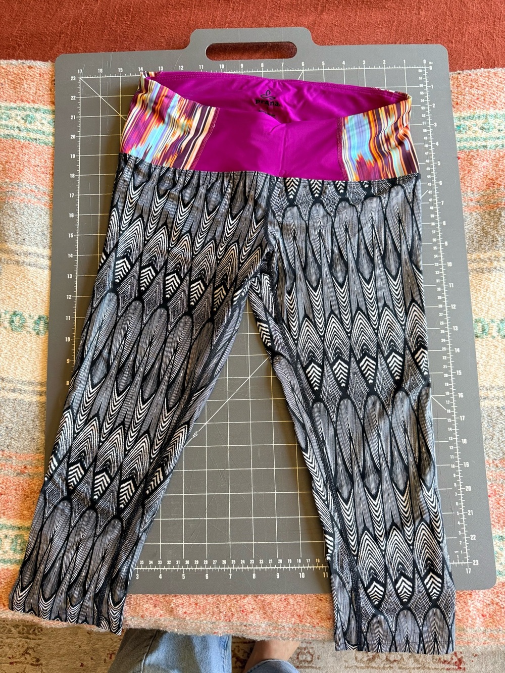 PrAna Printed Capri Leggings